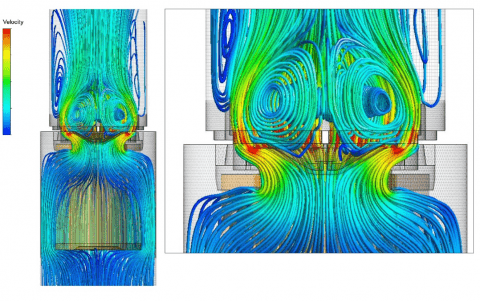 Image showing streamline velocity analysis results - second version
